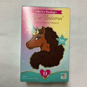 Afro Unicorn Adhesive Bandages